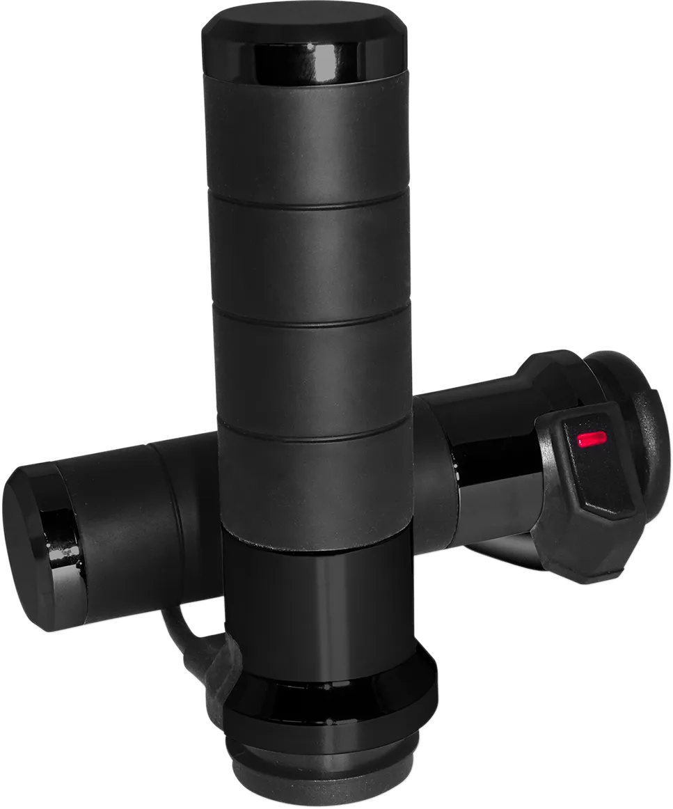 KOSO AX068M00 KOSO Titan-X Heated Grips Chrome Electric Throttle