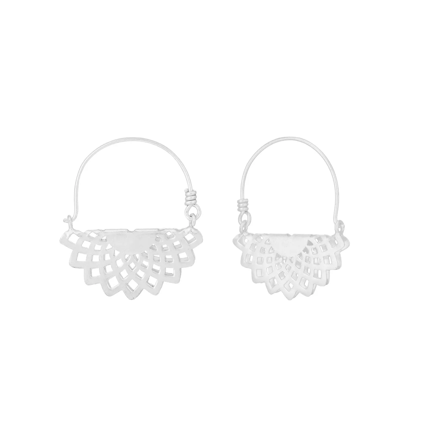 Kritha Hoops Silver