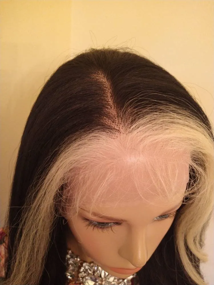 Lace Front Wig | Glory Tress | Wigs | Blonde Highlights |  Ombre Wig | Yaki Straight Texture | 13X6 Free Parting | Ready To Ship // DEVOTED