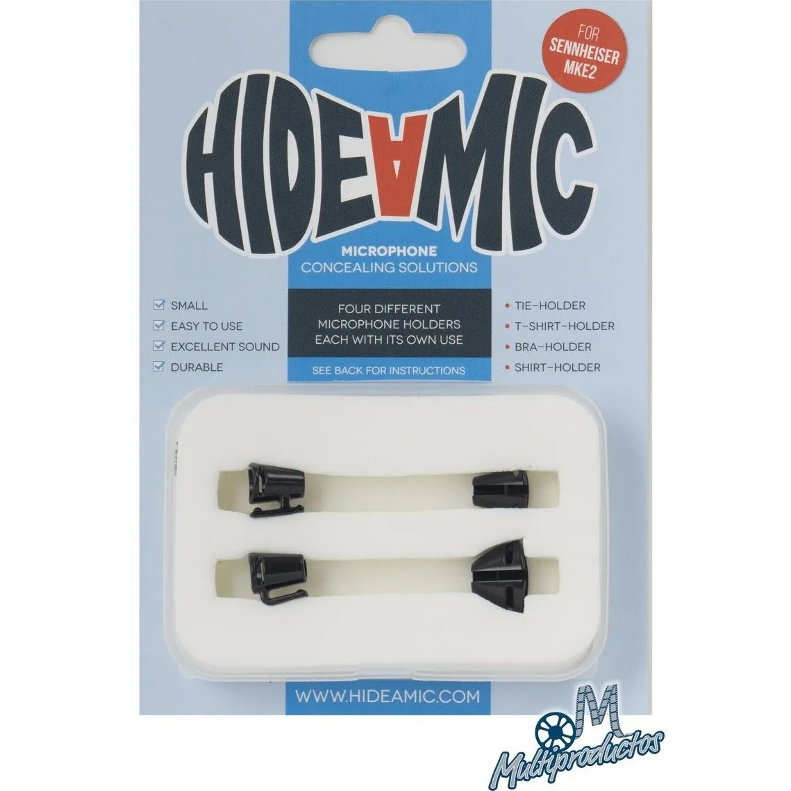 Lav Concealer - Set for Sennheiser MKE2 - HideAMic