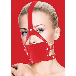 Leather Mouth Gag - Red