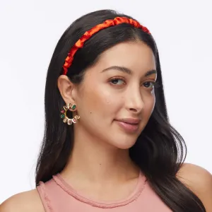 Lele Sadoughi Lipstick Red Jessie Silk Headband