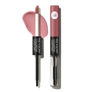 Liquid Lipstick with Clear Lip Gloss, Colorstay Overtime Lipcolor, Dual Ended with Vitamin E, 350 Bare Maximum, 0.07 Fl Oz