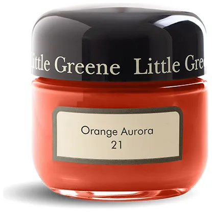 Little Greene Orange Aurora Paint 21