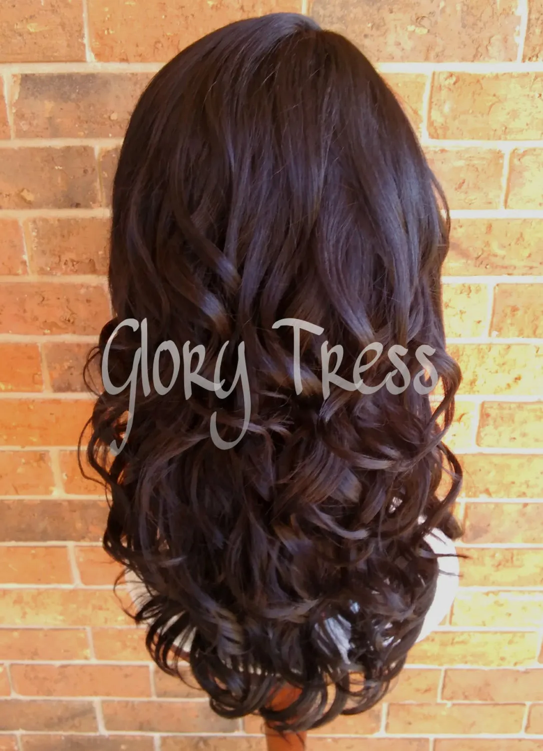 Long & Curly Lace Front Wig, Black Bombshell Wig // SALVATION (Free Shipping)