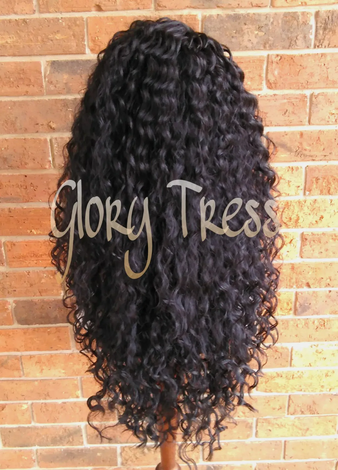 Long Beach Curly Lace Front Wig, Black Curly Wig, Big Curly Hairstyle - DREAM2