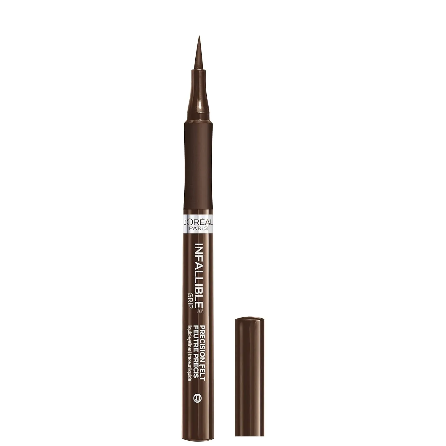 L’Oréal Paris Cosmetics Infallible Grip Precision Felt Eyeliner, Smudge Resistant, Long Lasting Waterproof Eyeliner, Black, Black, 0.03 Fl Oz