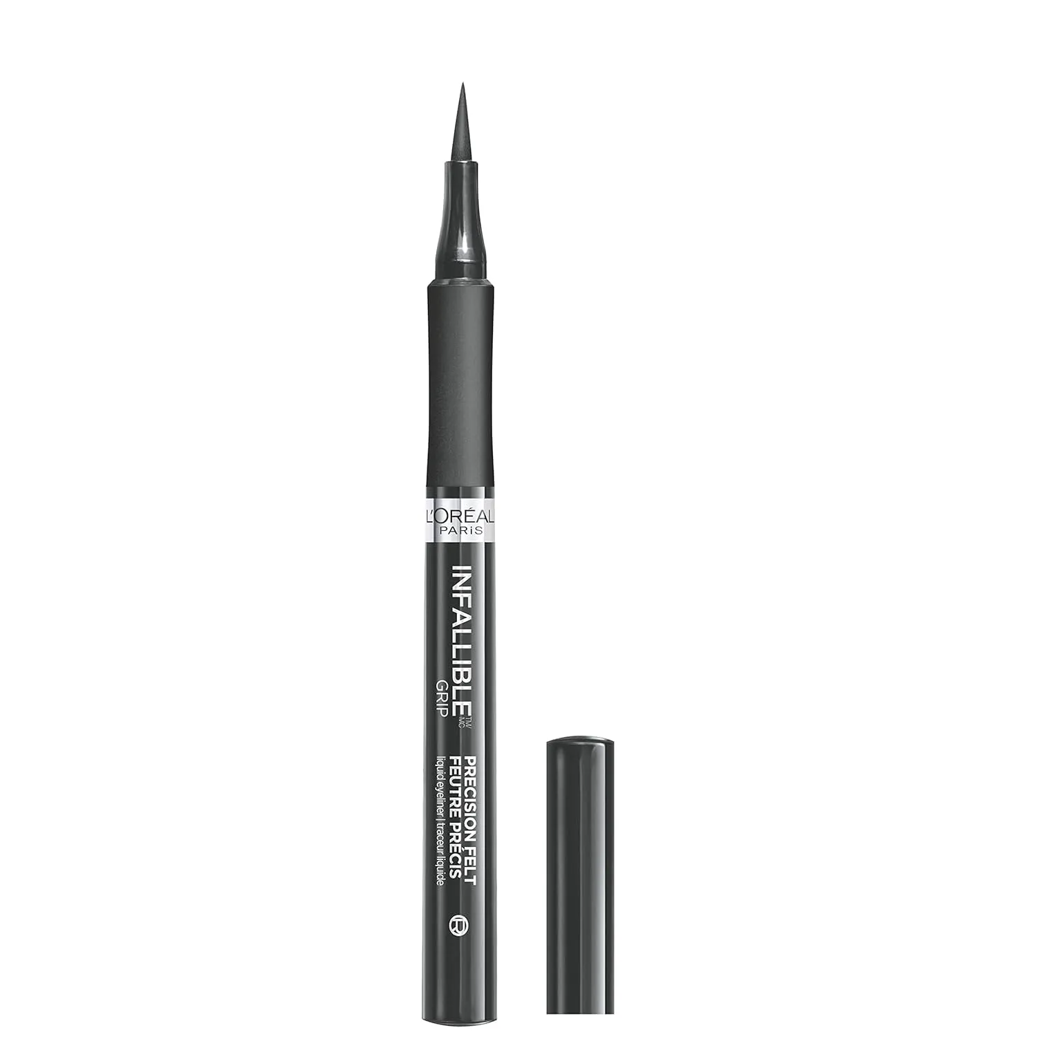 L’Oréal Paris Cosmetics Infallible Grip Precision Felt Eyeliner, Smudge Resistant, Long Lasting Waterproof Eyeliner, Black, Black, 0.03 Fl Oz