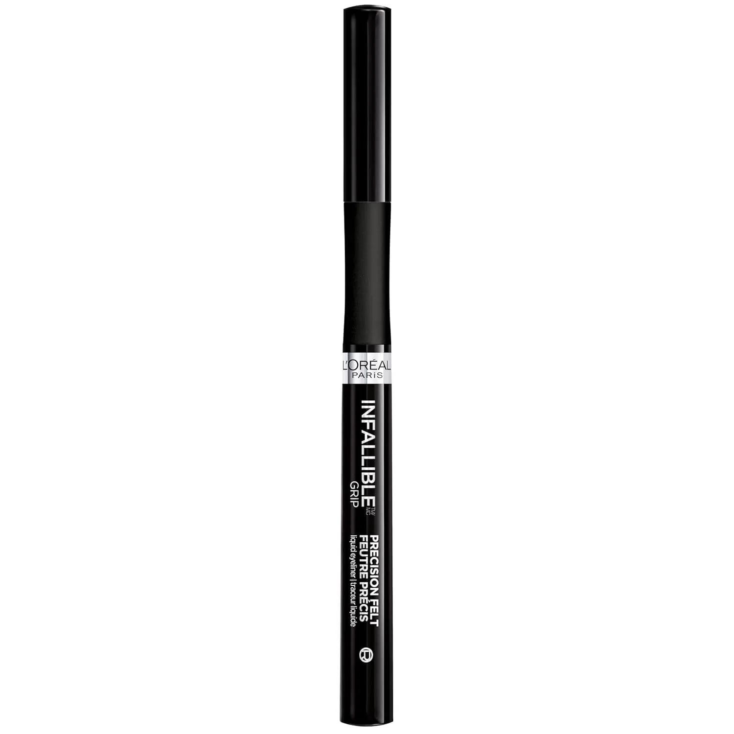 L’Oréal Paris Cosmetics Infallible Grip Precision Felt Eyeliner, Smudge Resistant, Long Lasting Waterproof Eyeliner, Black, Black, 0.03 Fl Oz
