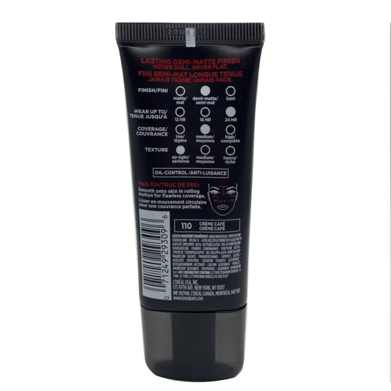 L'Oréal Paris Infallible Pro Matte Foundation - 110 Creme Cafe