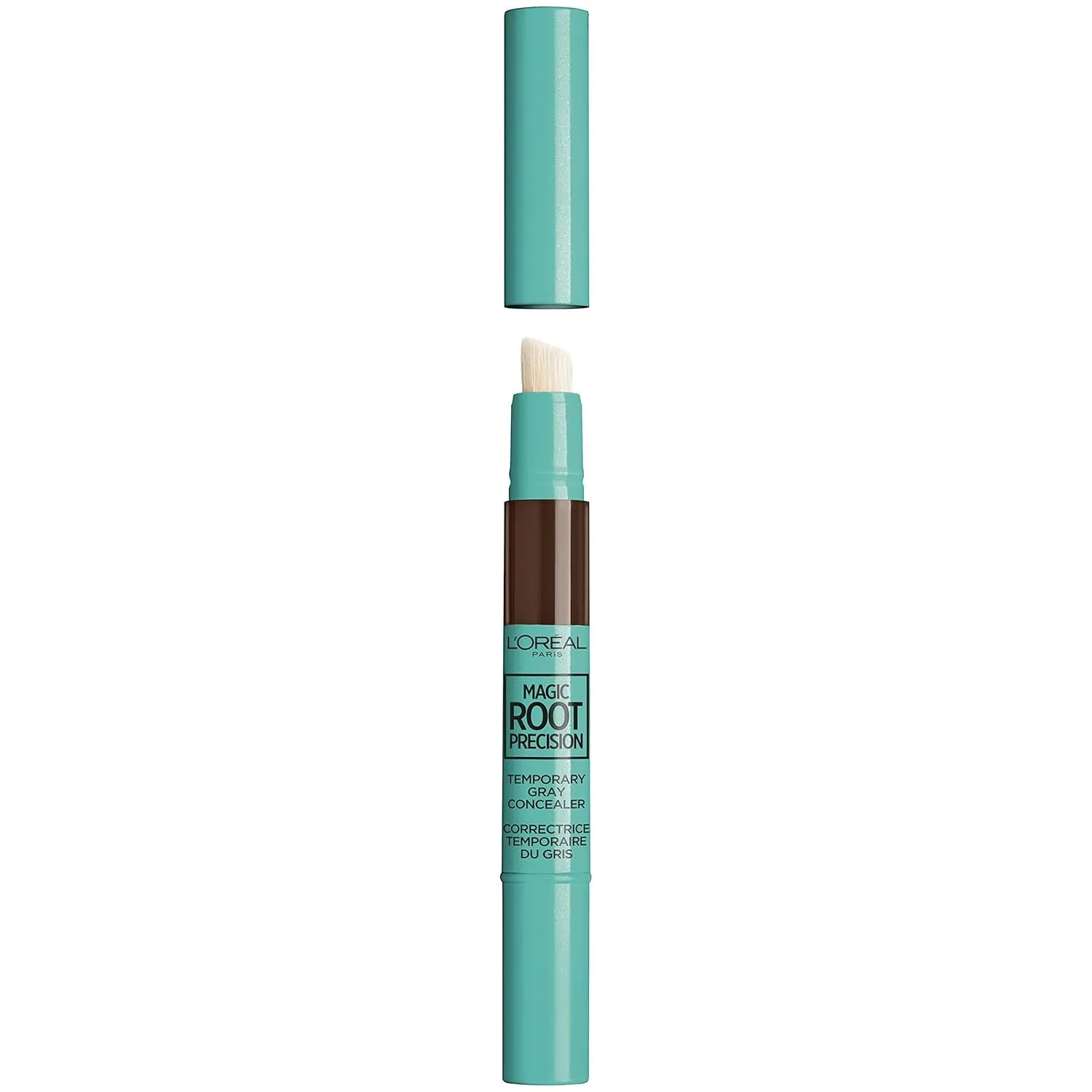 L’Oréal Paris Magic Root Precision Temporary Gray Hair Color Concealer Brush, 5 Medium Brown, 0.05 Fl; Oz.