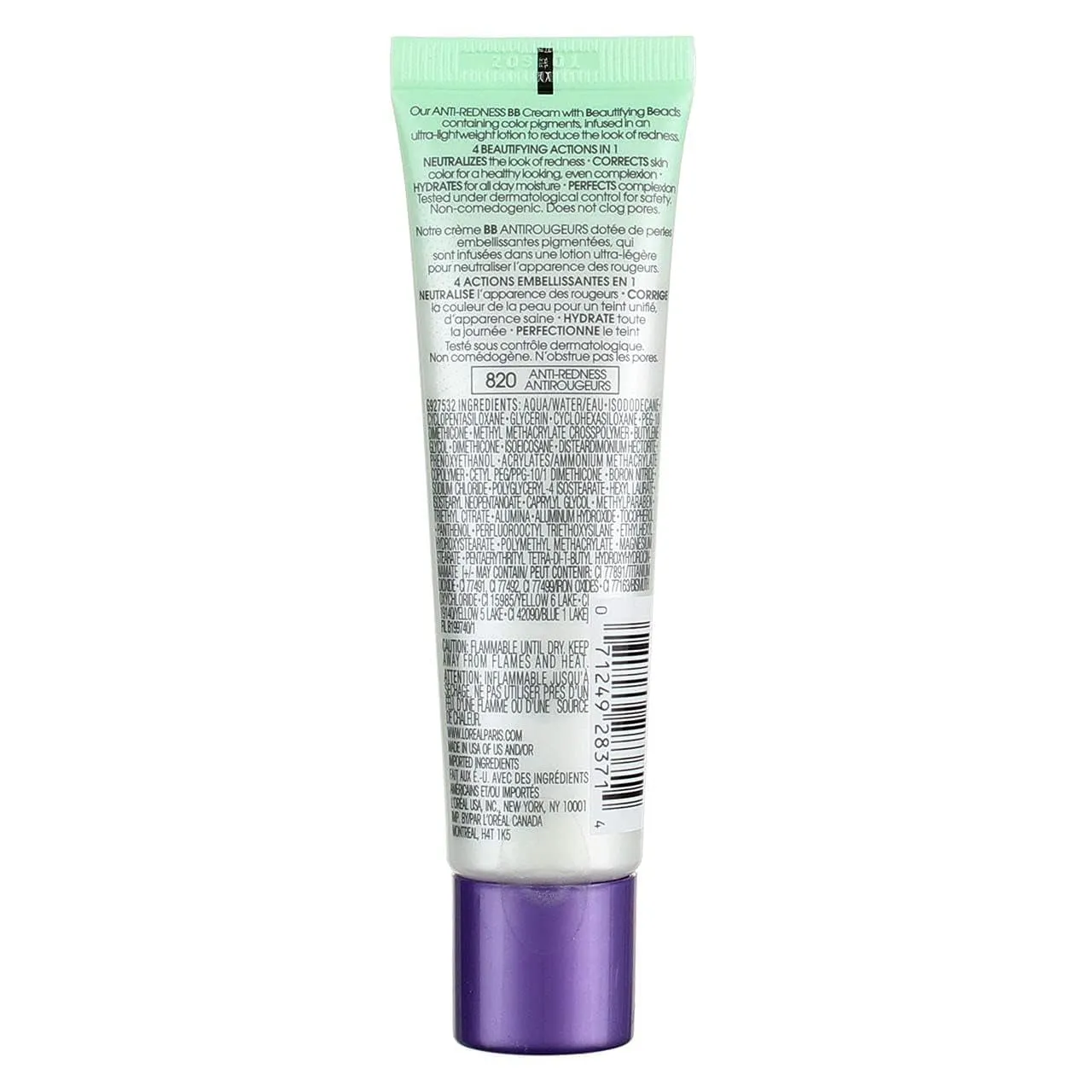 L'Oréal Paris Makeup Magic Skin Beautifier BB Cream Tinted Moisturizer, Anti-Redness, 1 Fl Oz, 1 Count