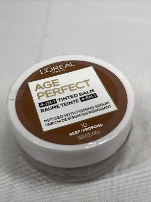 L'Oreal 10 DEEP Age Perfect 4-in-1 Tinted Balm Foundation w/Firming Serum