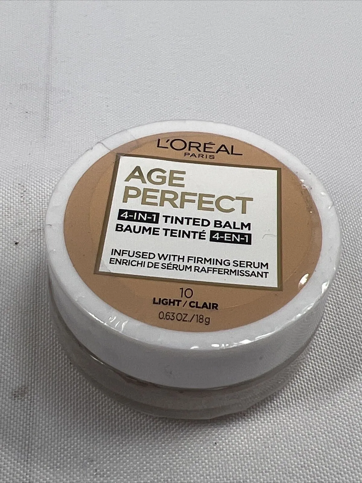 L'Oreal 10 Fair/pale Age Perfect 4-in-1 Tinted Balm Foundation w/Firming Serum