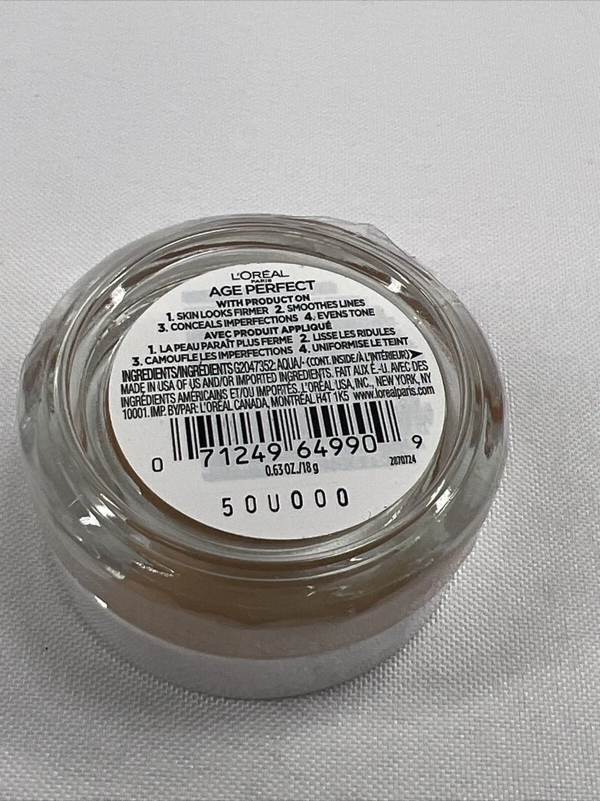 L'Oreal 10 Fair/pale Age Perfect 4-in-1 Tinted Balm Foundation w/Firming Serum