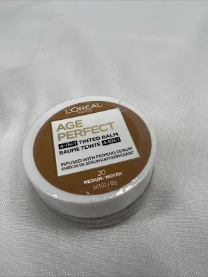 L'Oreal 20 Medium Age Perfect 4-in-1 Tinted Balm Foundation w/Firming Serum