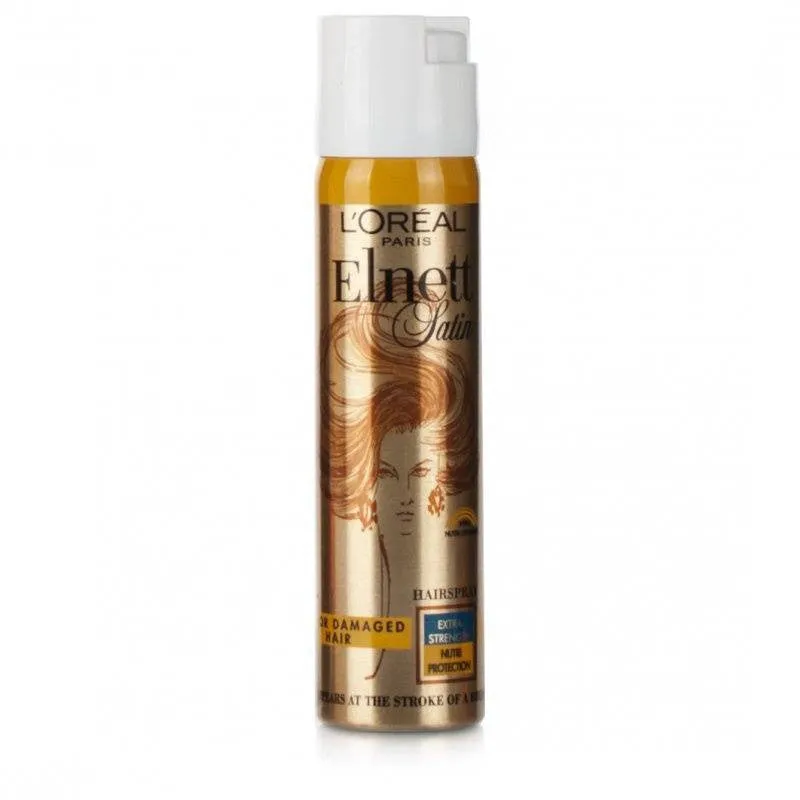 L'Oreal Elnett Extra Strength Hairspray For Dry Or Damaged Hair (75ml)