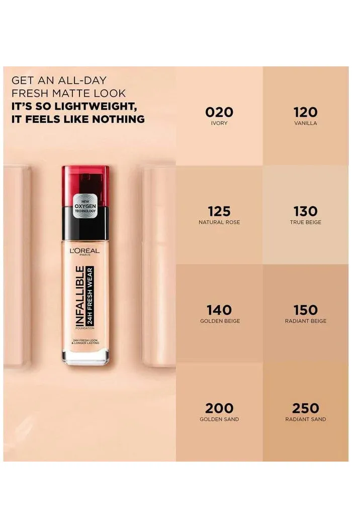 L'Oreal Infallible 24hr Liquid Foundation