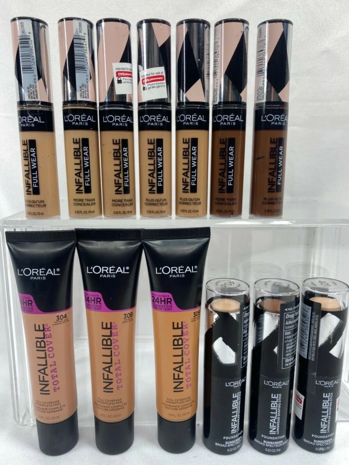L'Oreal Infallible Foundation or Concealer Longwear Full Wear  YOU CHOOSE SHADE