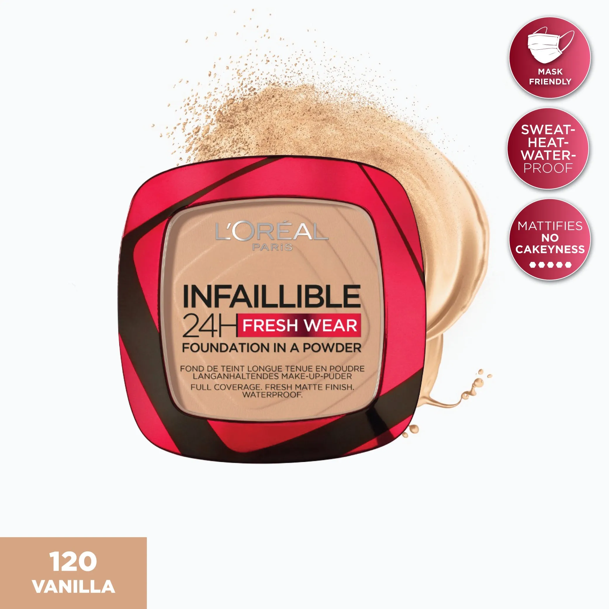 L'Oreal Paris 24H Fresh Wear foundation in a Powder