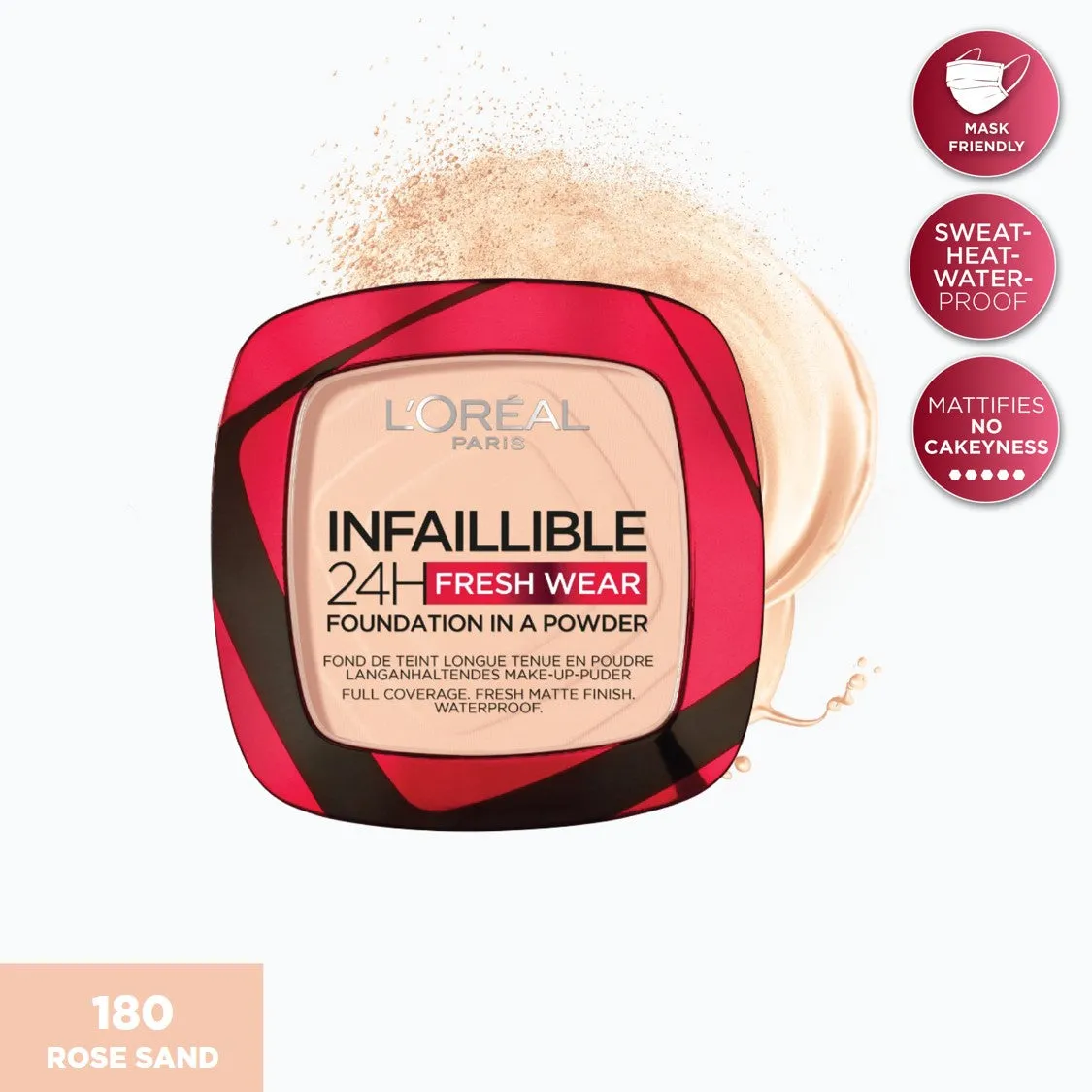 L'Oreal Paris 24H Fresh Wear foundation in a Powder