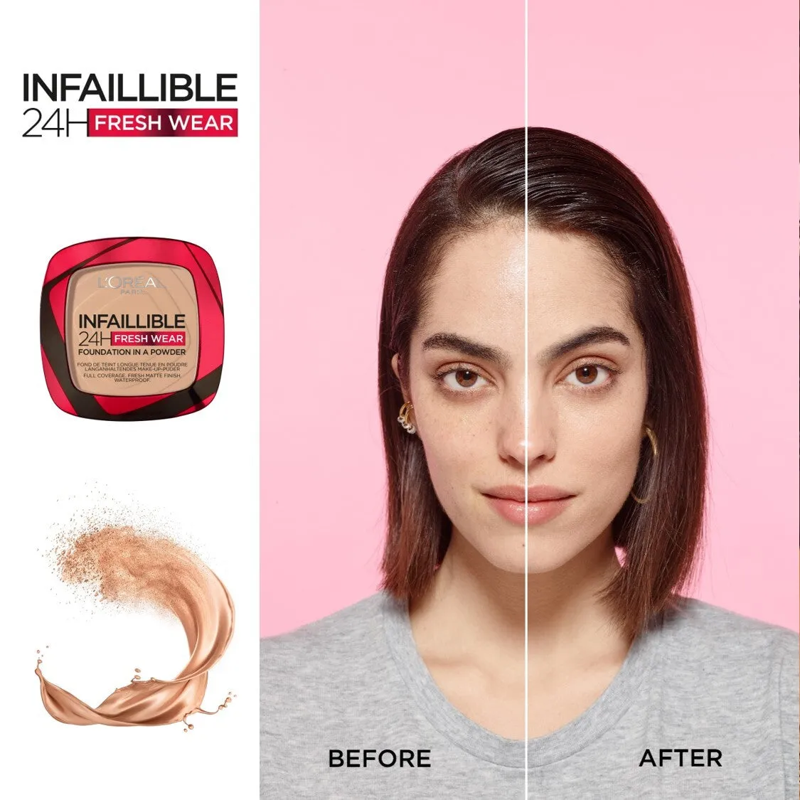 L'Oreal Paris 24H Fresh Wear foundation in a Powder