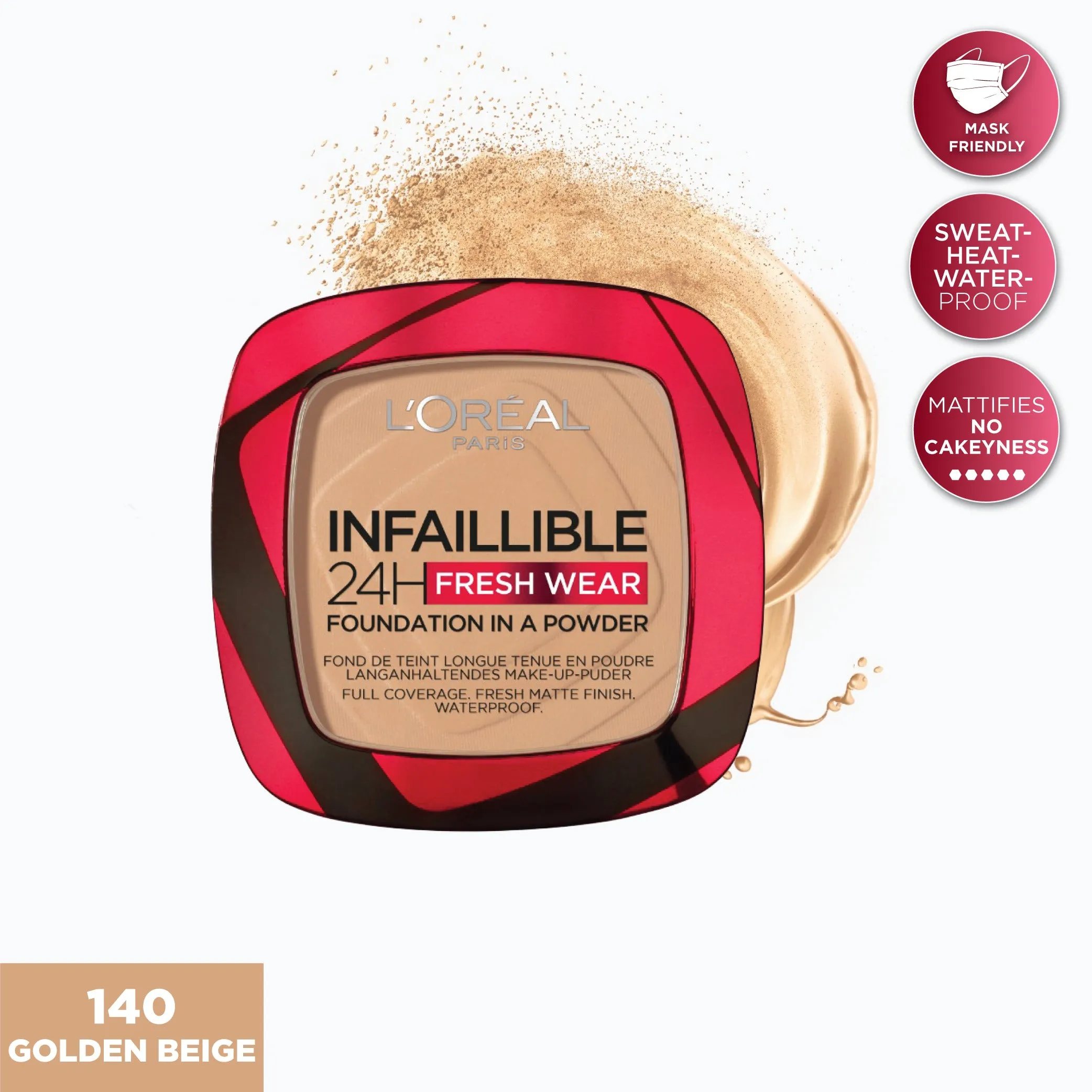 L'Oreal Paris 24H Fresh Wear foundation in a Powder