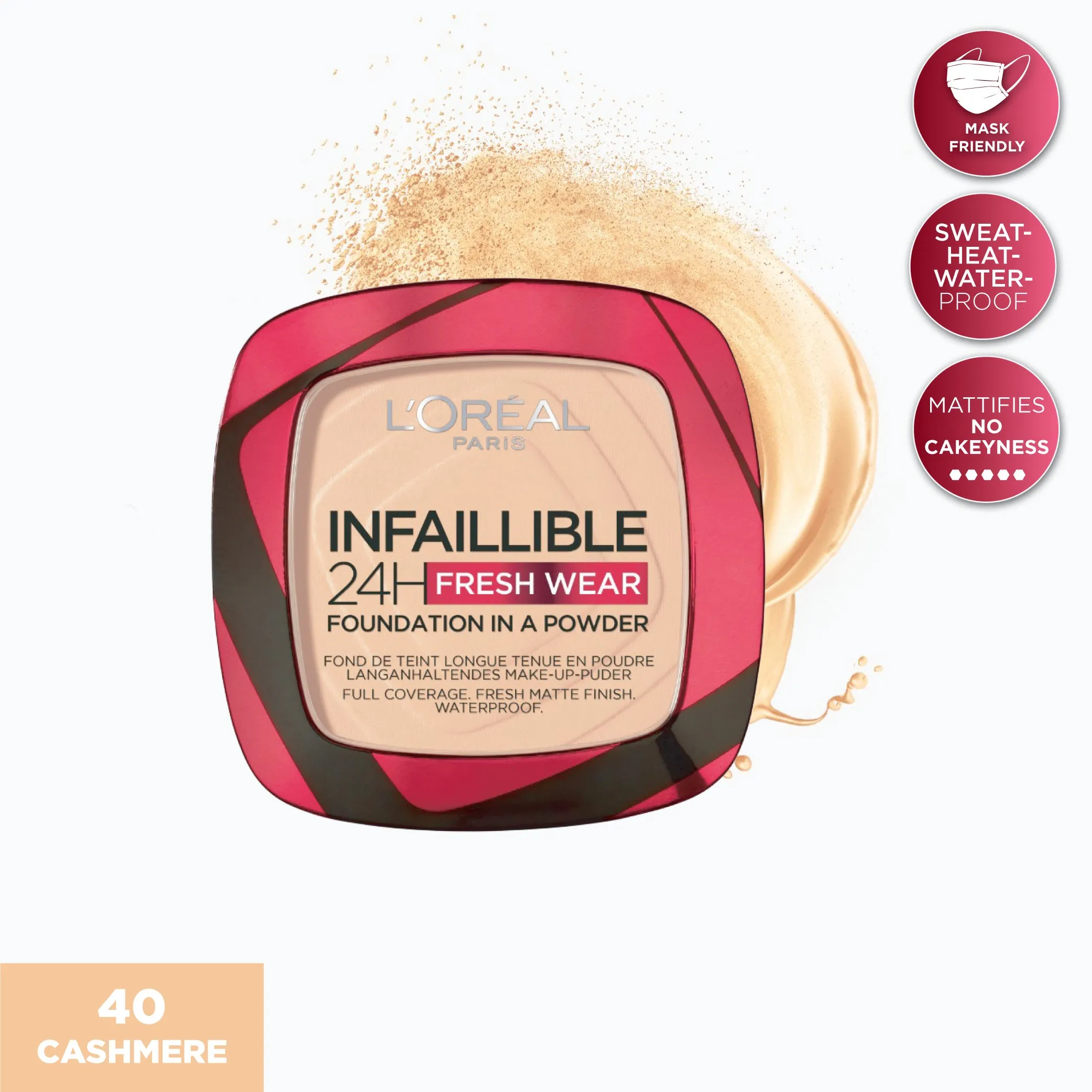 L'Oreal Paris 24H Fresh Wear foundation in a Powder