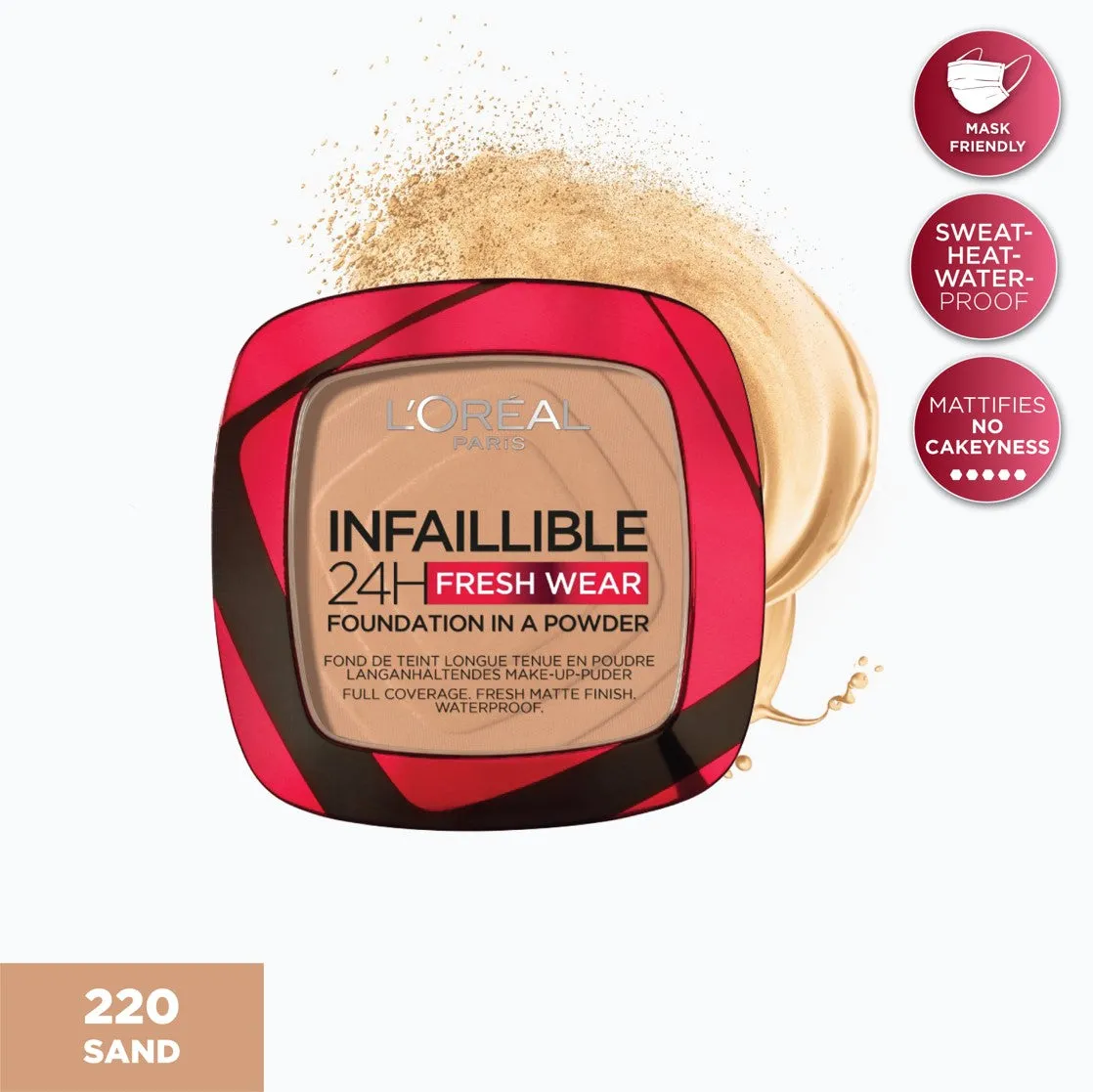 L'Oreal Paris 24H Fresh Wear foundation in a Powder