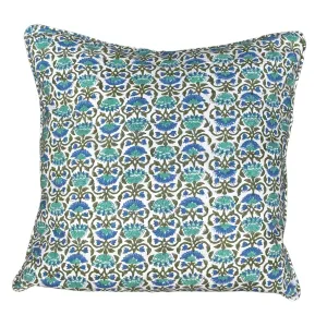 Lotus Block Print Pillow 24x24