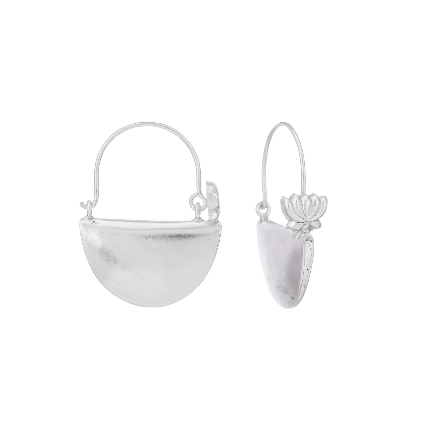 Lotus Hoops Silver