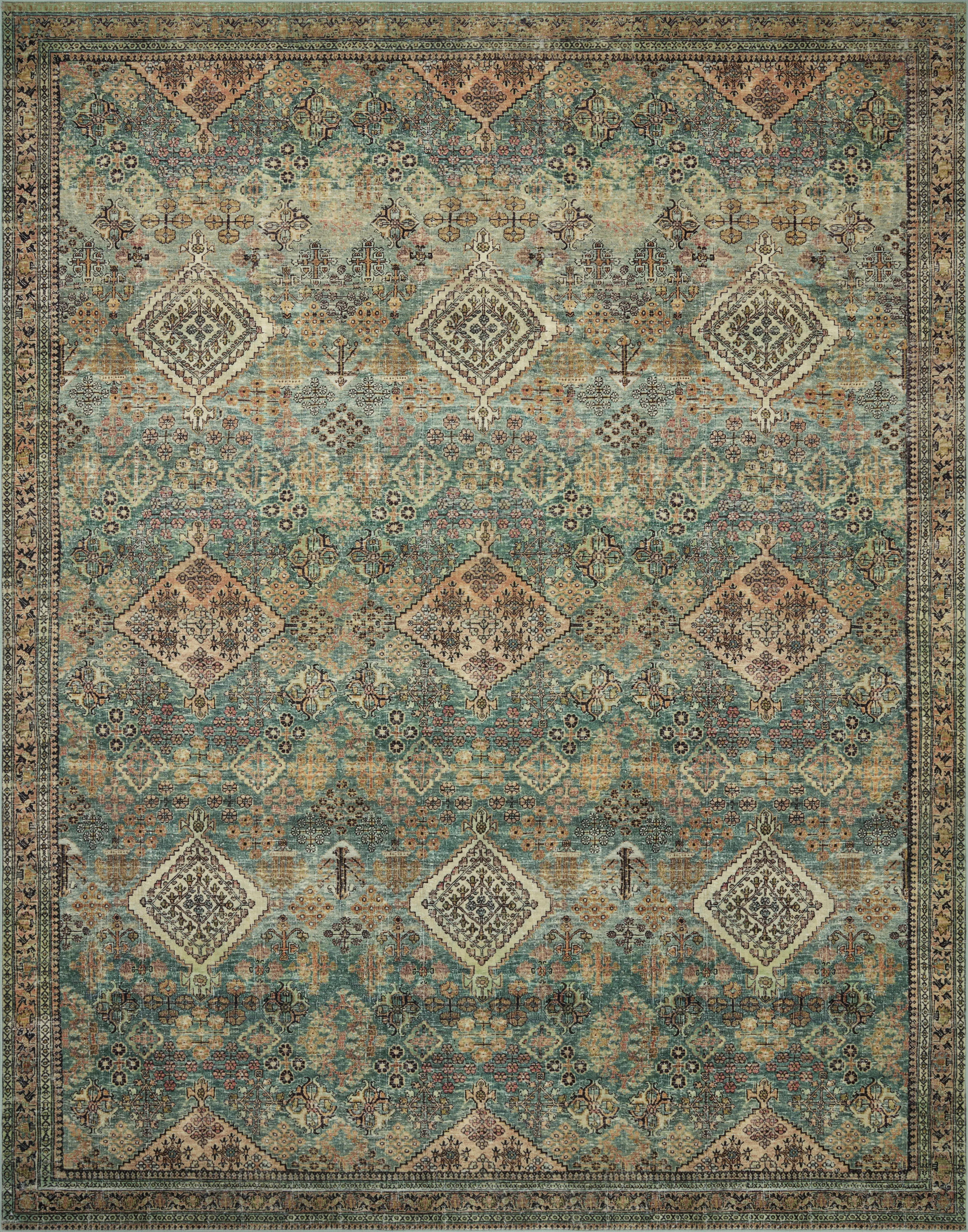Magnolia Home By Joanna Gaines × Loloi Sinclair - SIN-03 MH Turquoise / Multi