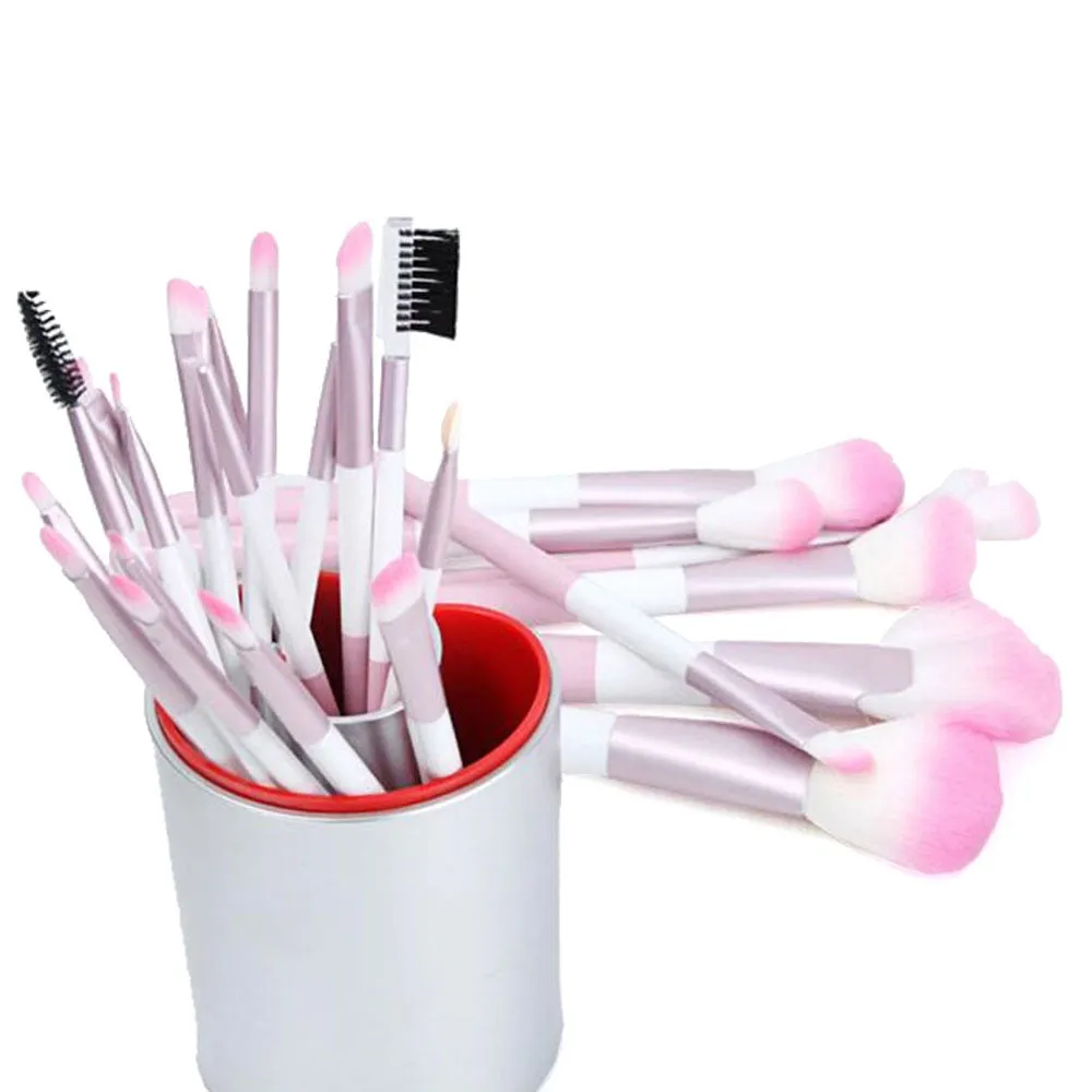 Makeup Brushes 24pcs Makeup Brush Set Kabuki Foundation Blending Brush Face Powder Blush Concealers Eye Shadows Makeup Brushes Kit with Bag