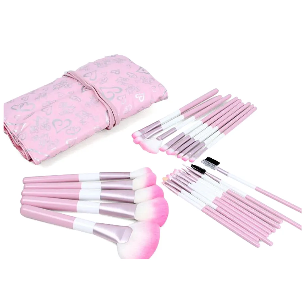 Makeup Brushes 24pcs Makeup Brush Set Kabuki Foundation Blending Brush Face Powder Blush Concealers Eye Shadows Makeup Brushes Kit with Bag
