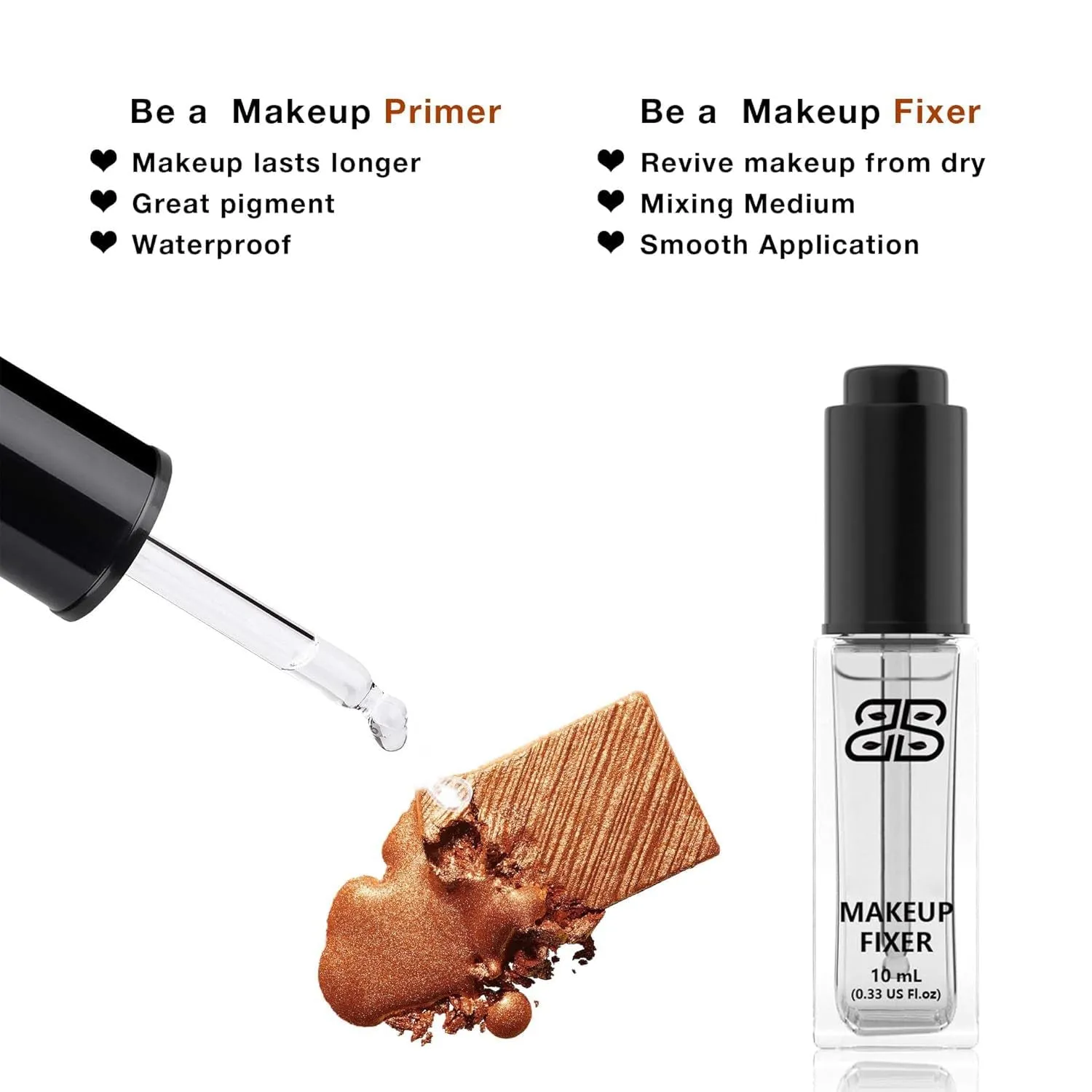 Makeup Fixer Makeup Mixing Liquid Cosmetics Eyeshadow Sealant Prolong Makeup Pigment Durability 10Ml/0.33 US FL OZ