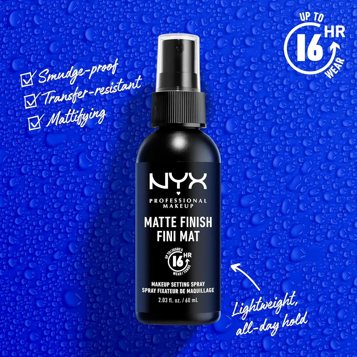 Makeup Setting Spray - Matte Finish, Long-Lasting Vegan Formula (Packaging May Vary)