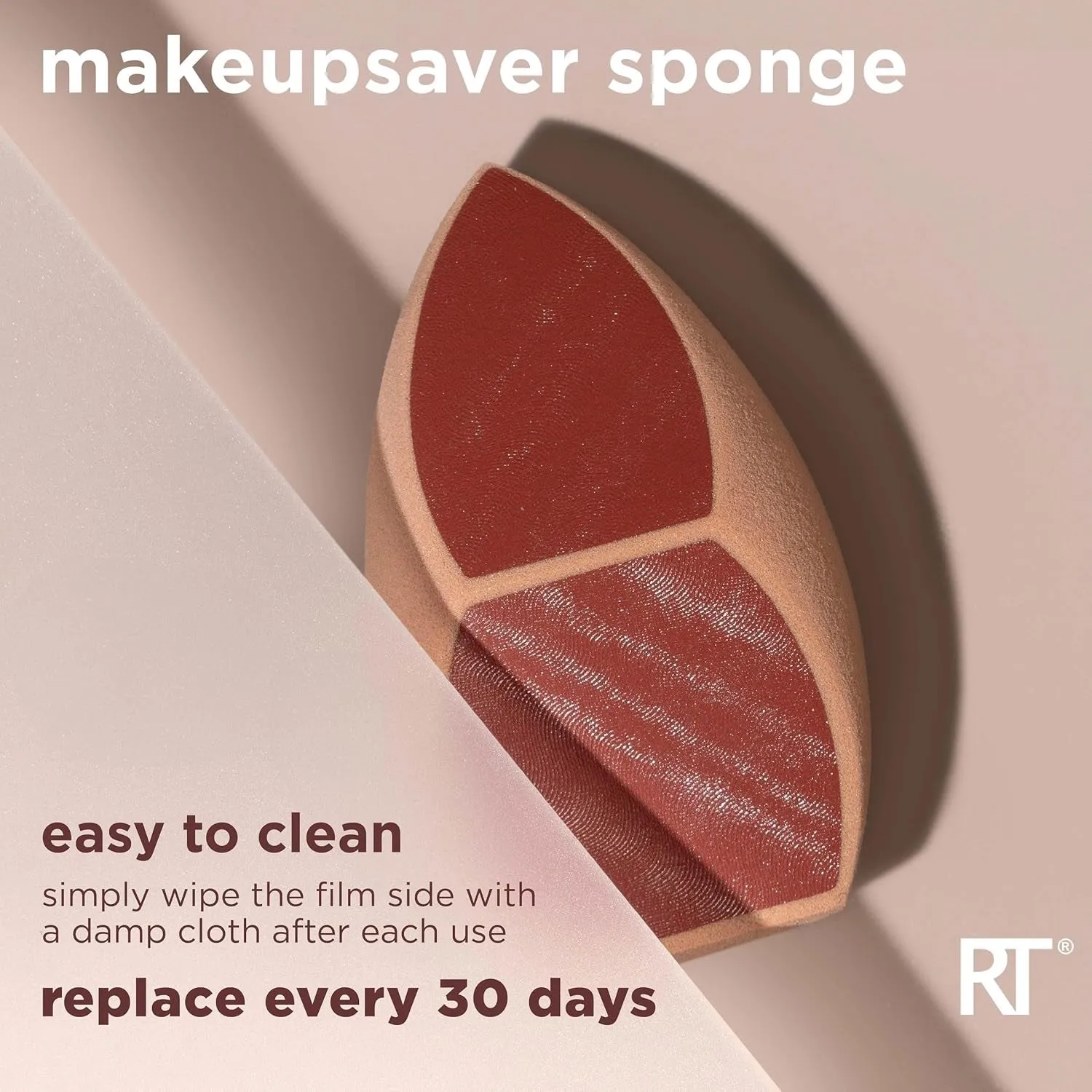 Makeupsaver Sponge   Brush Trio, Makeup Blending Sponge & Brushes for Liquid & Cream Formulations, Mimics Finger Application & Reduces Makeup Waste, Cruelty & Latex-Free 3 Piece Set