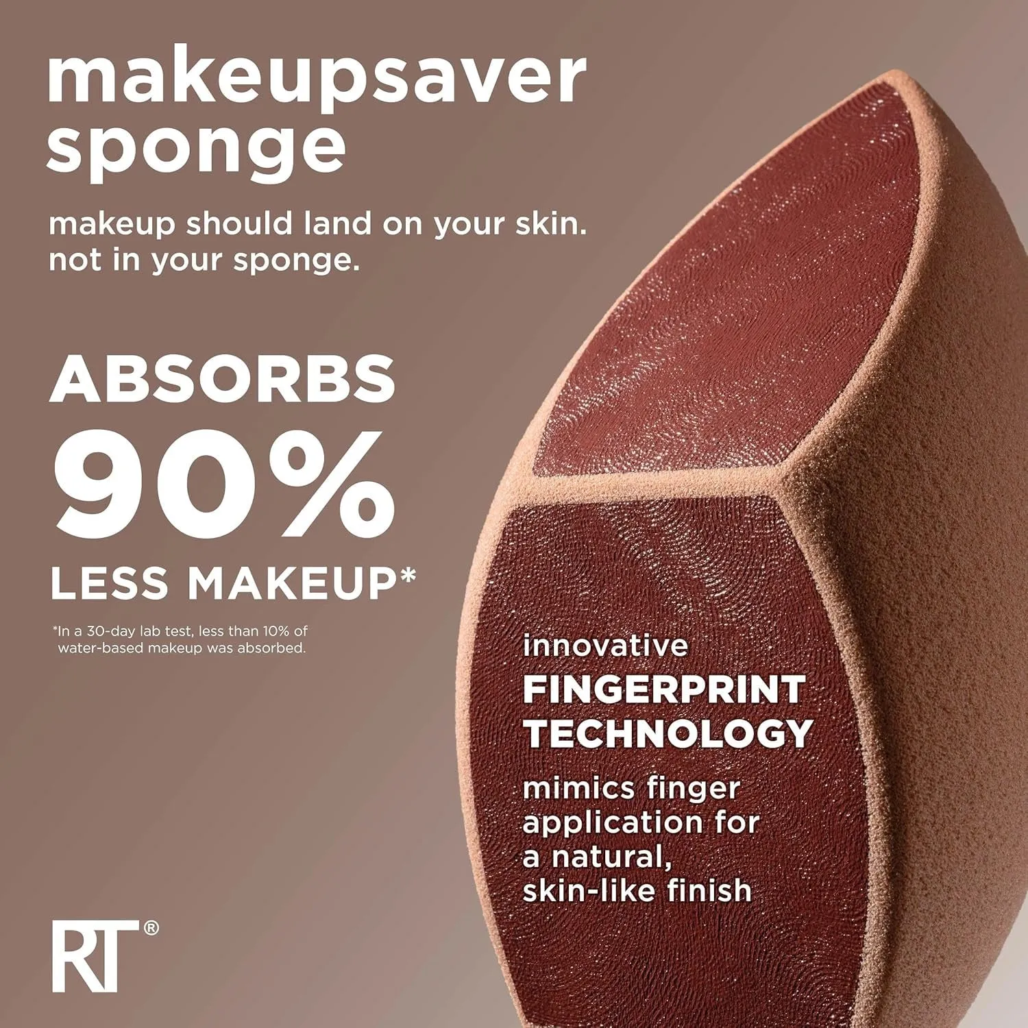 Makeupsaver Sponge   Brush Trio, Makeup Blending Sponge & Brushes for Liquid & Cream Formulations, Mimics Finger Application & Reduces Makeup Waste, Cruelty & Latex-Free 3 Piece Set