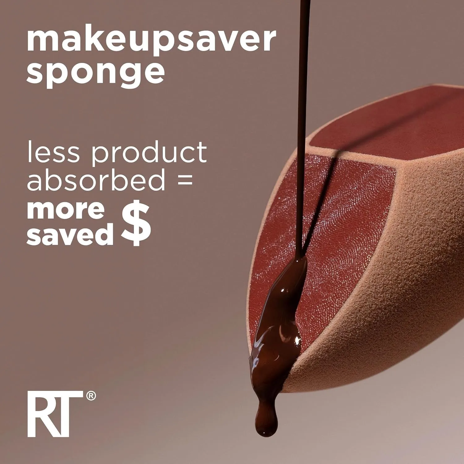 Makeupsaver Sponge   Brush Trio, Makeup Blending Sponge & Brushes for Liquid & Cream Formulations, Mimics Finger Application & Reduces Makeup Waste, Cruelty & Latex-Free 3 Piece Set