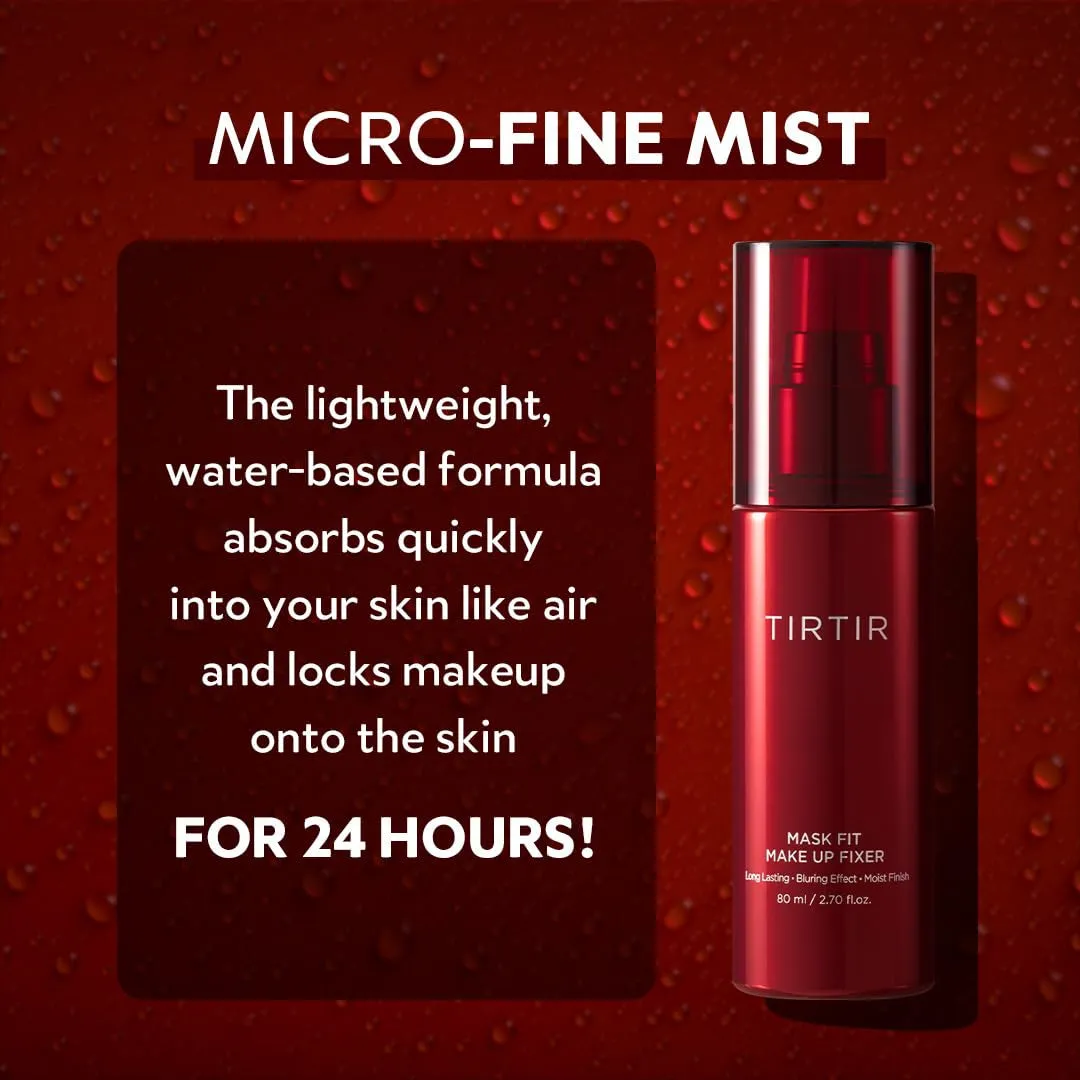 Mask Fit Make-Up Fixer, 24H Long Lasting Makeup Finishing Setting Spray, Lightweight and Non-Greasy, 2.7 Fl Oz