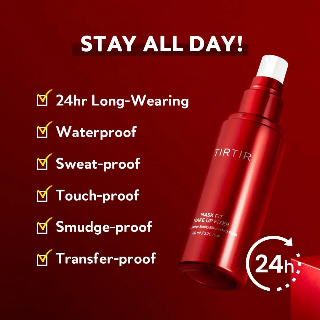 Mask Fit Make-Up Fixer, 24H Long Lasting Makeup Finishing Setting Spray, Lightweight and Non-Greasy, 2.7 Fl Oz