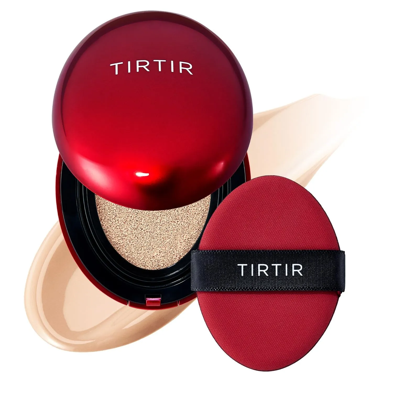 Mask Fit Red Cushion Foundation | Full Coverage, Weighless, Skin Fit, Satin Glow Finish, Korean Cushion Foundation (#21N Ivory, 0.63 Fl Oz (Pack of 1))