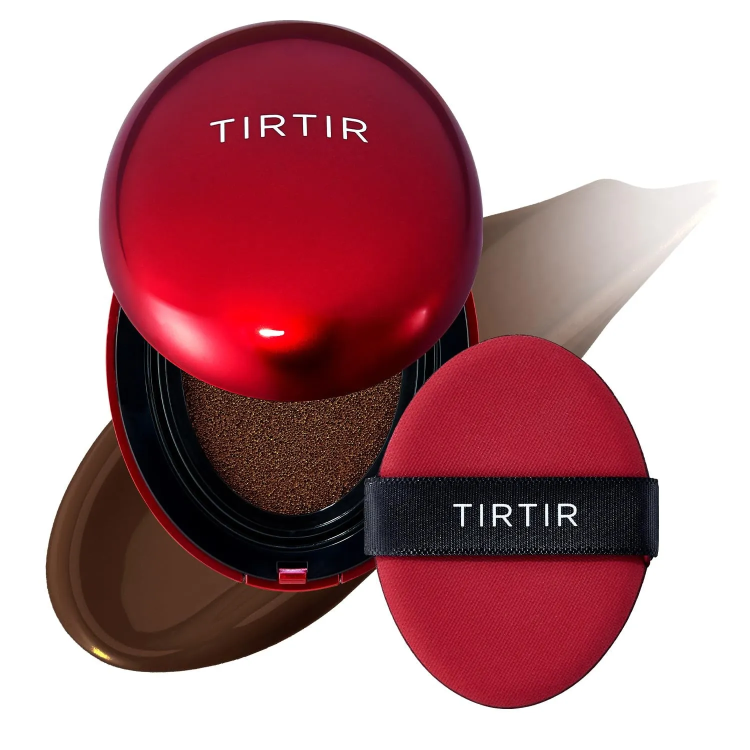Mask Fit Red Cushion Foundation | Full Coverage, Weighless, Skin Fit, Satin Glow Finish, Korean Cushion Foundation (#21N Ivory, 0.63 Fl Oz (Pack of 1))