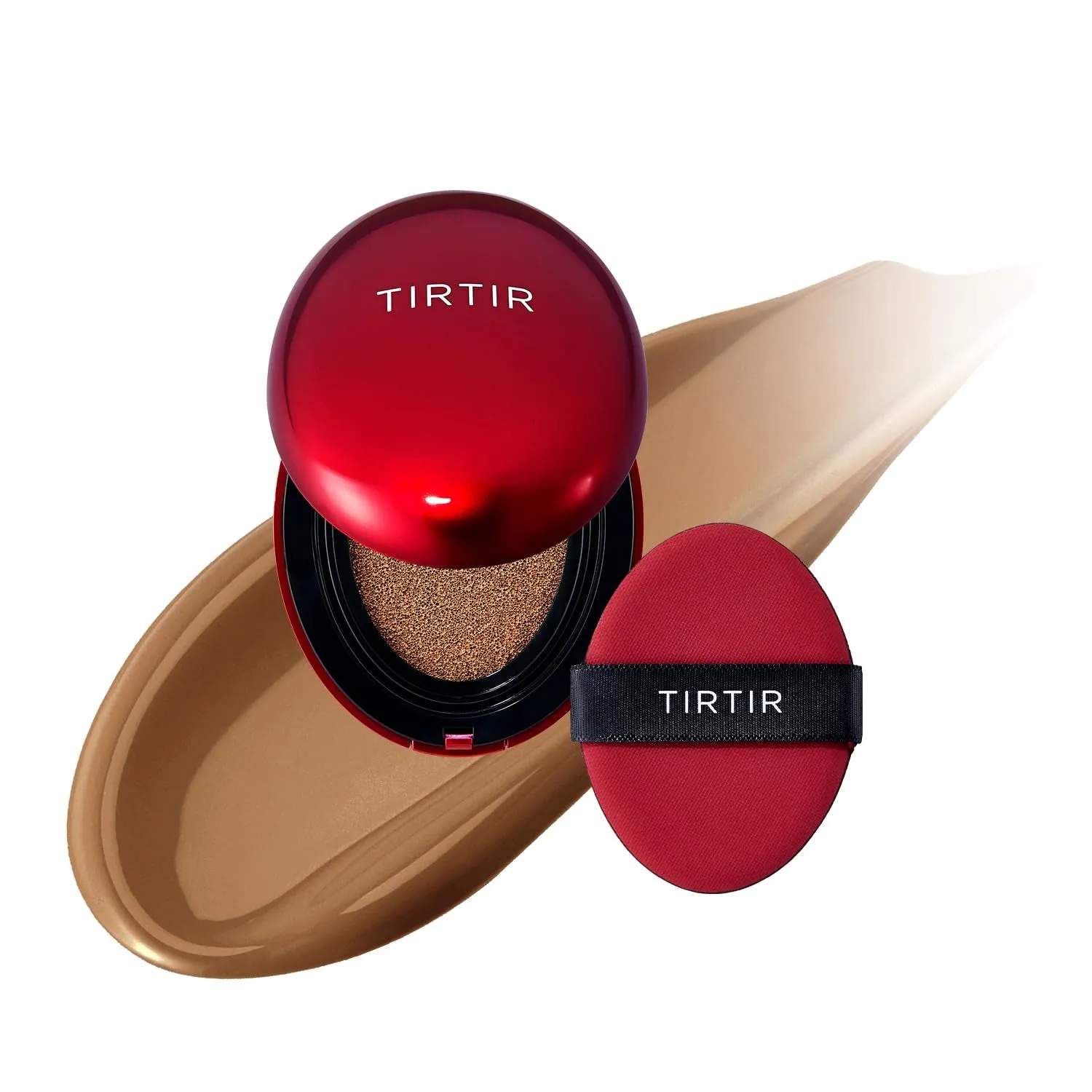 Mask Fit Red Cushion Foundation | Full Coverage, Weighless, Skin Fit, Satin Glow Finish, Korean Cushion Foundation (#21N Ivory, 0.63 Fl Oz (Pack of 1))