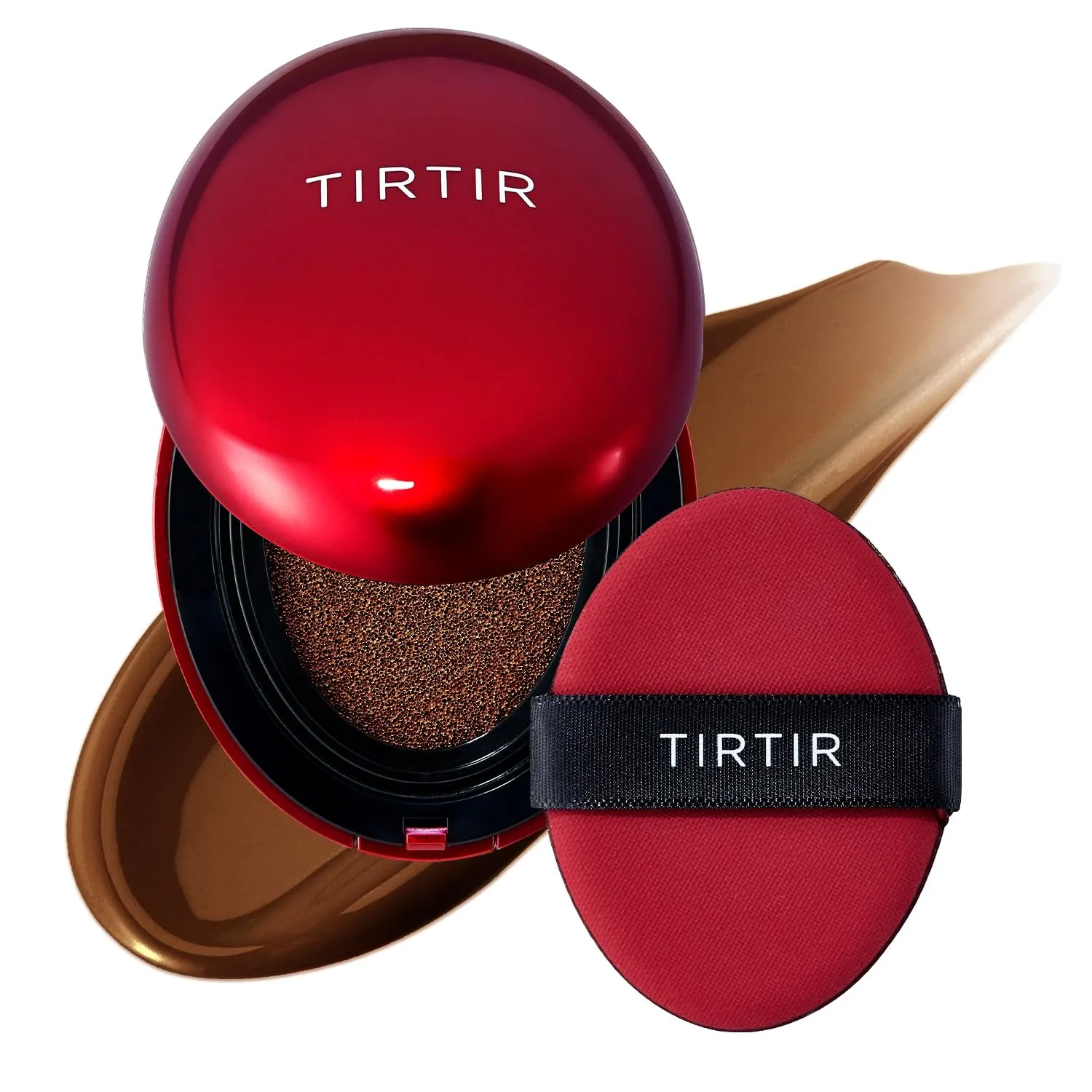 Mask Fit Red Cushion Foundation | Full Coverage, Weighless, Skin Fit, Satin Glow Finish, Korean Cushion Foundation (#21N Ivory, 0.63 Fl Oz (Pack of 1))