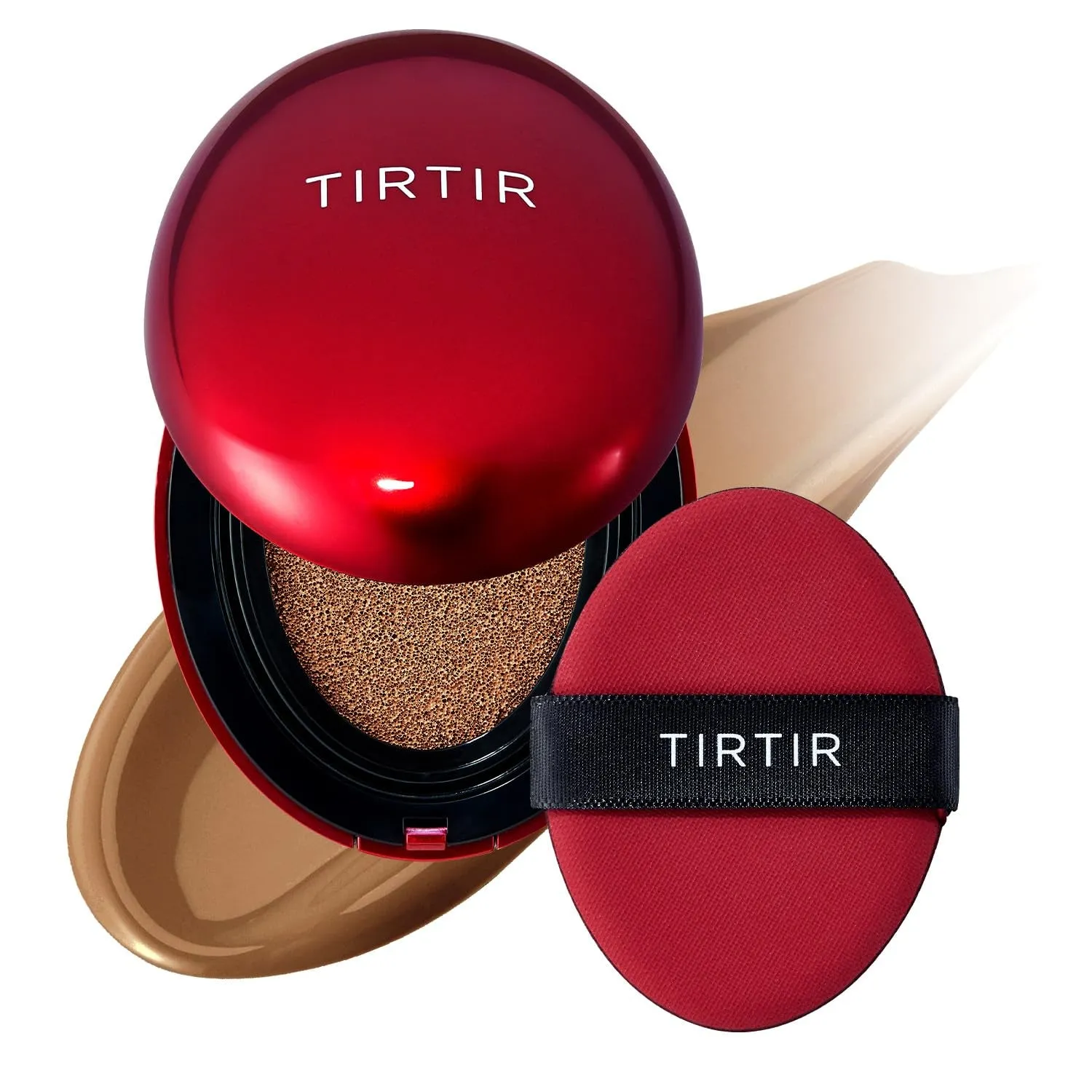 Mask Fit Red Cushion Foundation | Full Coverage, Weighless, Skin Fit, Satin Glow Finish, Korean Cushion Foundation (#21N Ivory, 0.63 Fl Oz (Pack of 1))