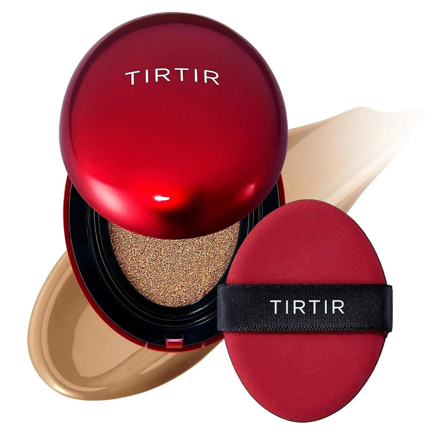 Mask Fit Red Cushion Foundation | Full Coverage, Weighless, Skin Fit, Satin Glow Finish, Korean Cushion Foundation (#21N Ivory, 0.63 Fl Oz (Pack of 1))
