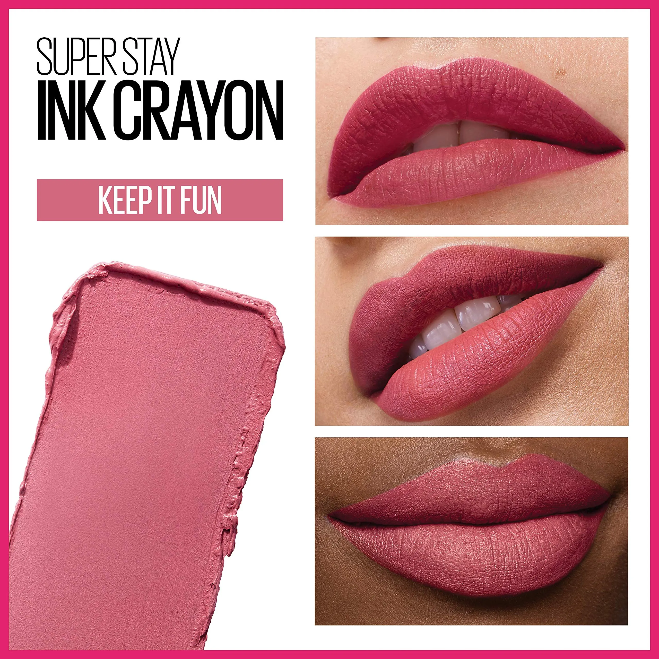 Maybelline SuperStay Ink Crayon Lipstick 90 Keep It Fun