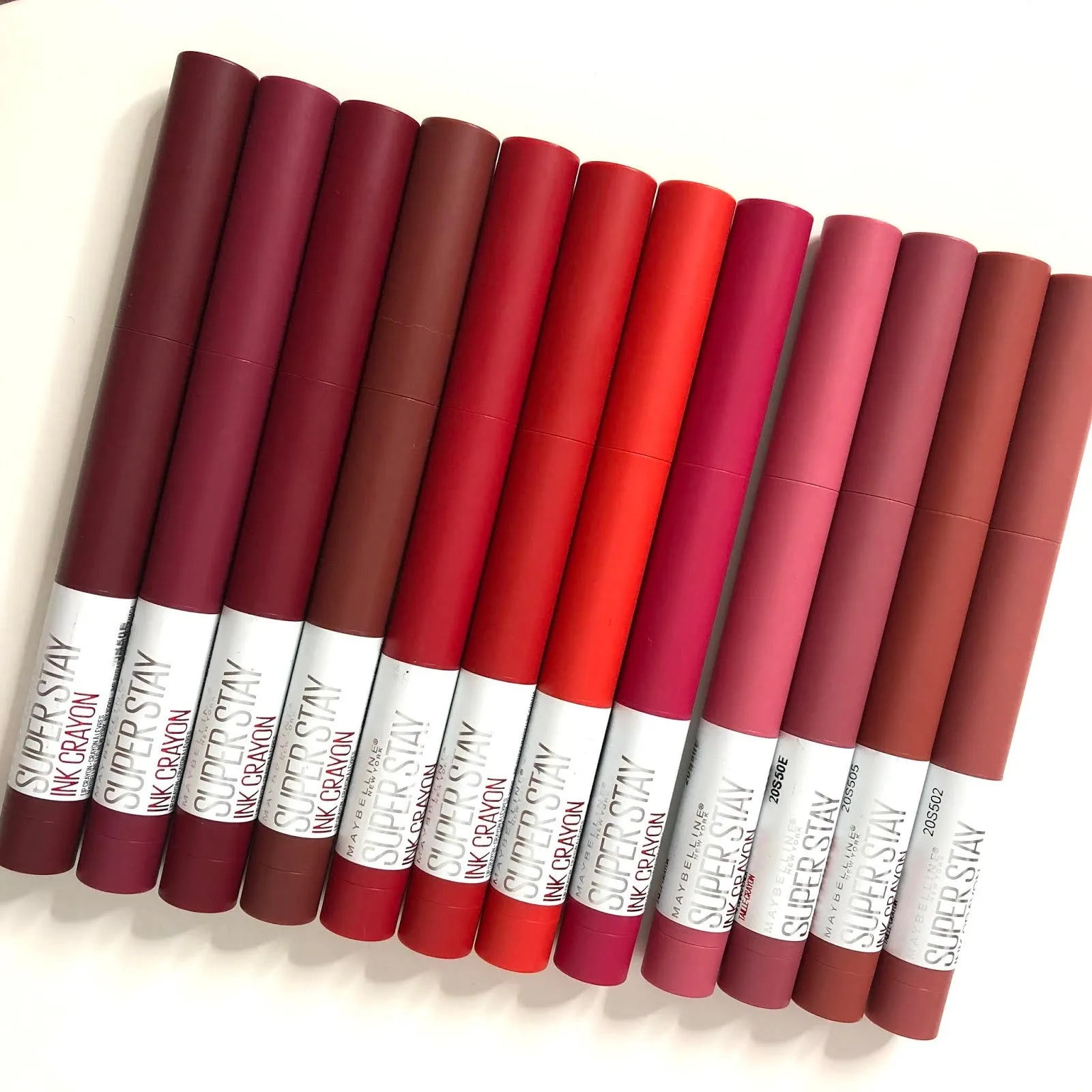MAYBELLINE SUPERSTAY INK CRAYON, MATTE LONGWEAR ASSORTED LIPSTICK