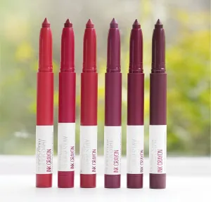 MAYBELLINE SUPERSTAY INK CRAYON, MATTE LONGWEAR ASSORTED LIPSTICK